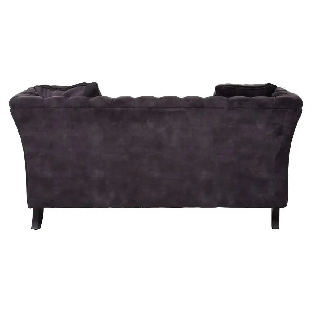 Sarina Two Seat Grey Velvet Sofa   Nicholas John Interiors
