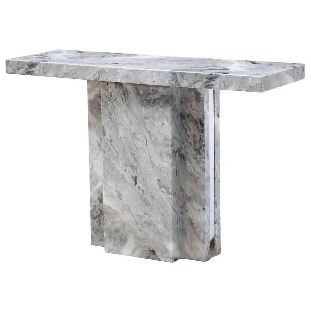 Savanno Grey Marble Console Table   Nicholas John Interiors