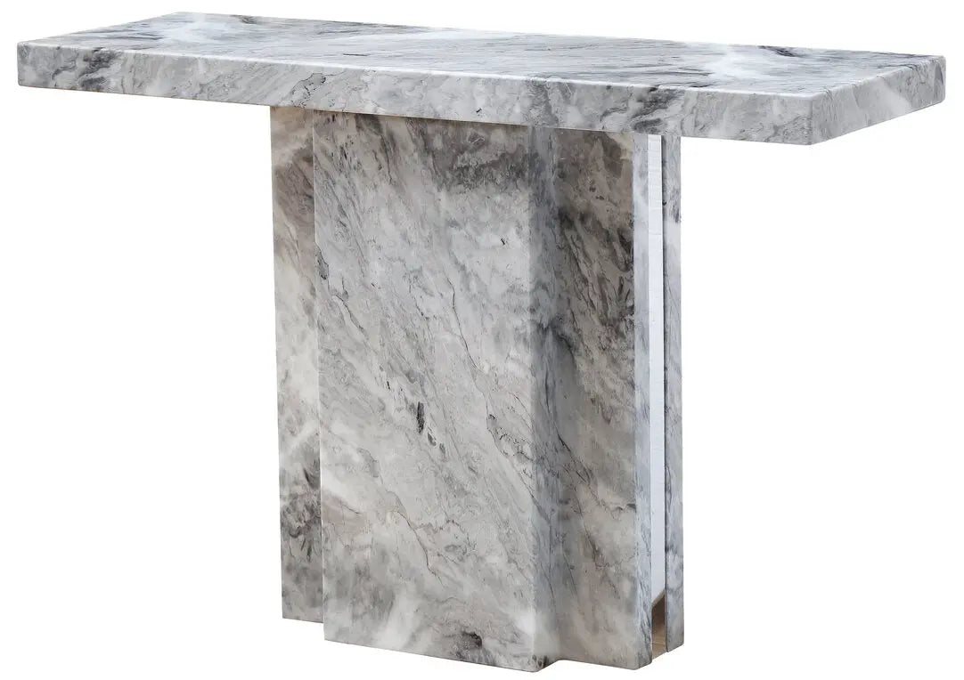 Savanno Grey Marble Console Table   Nicholas John Interiors