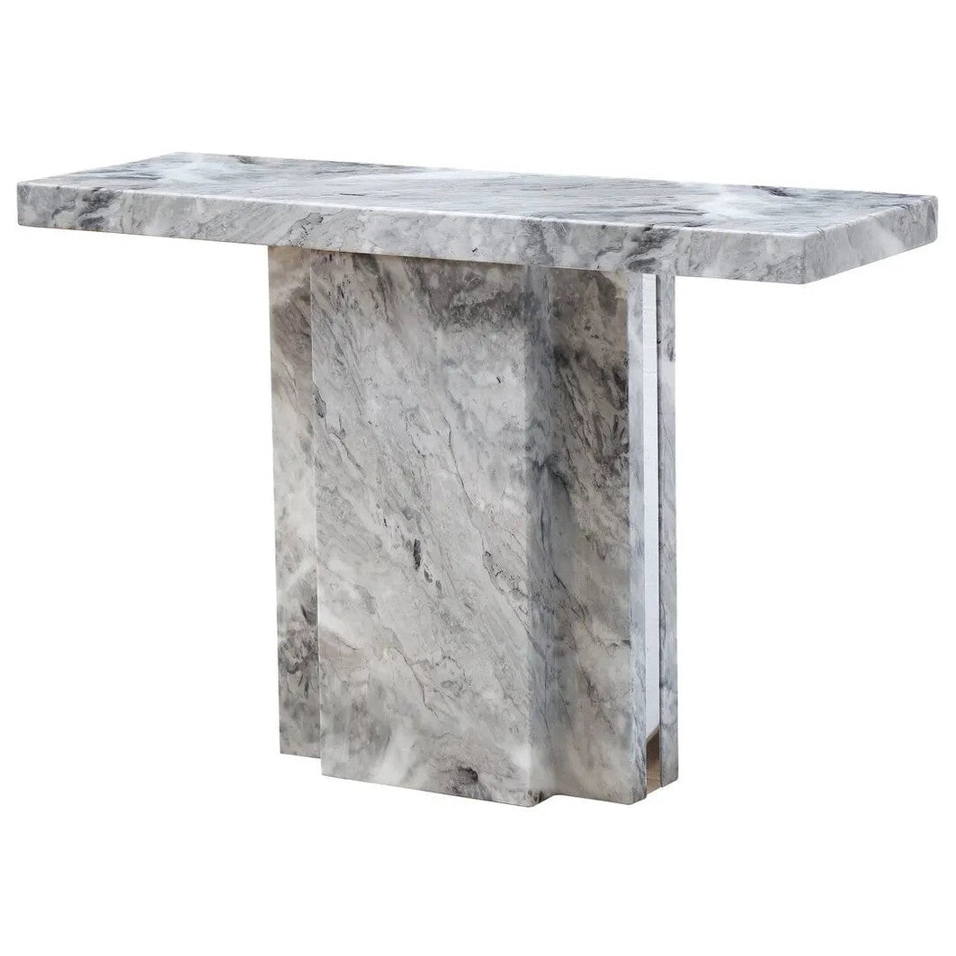 Savanno Grey Marble Console Table   Nicholas John Interiors