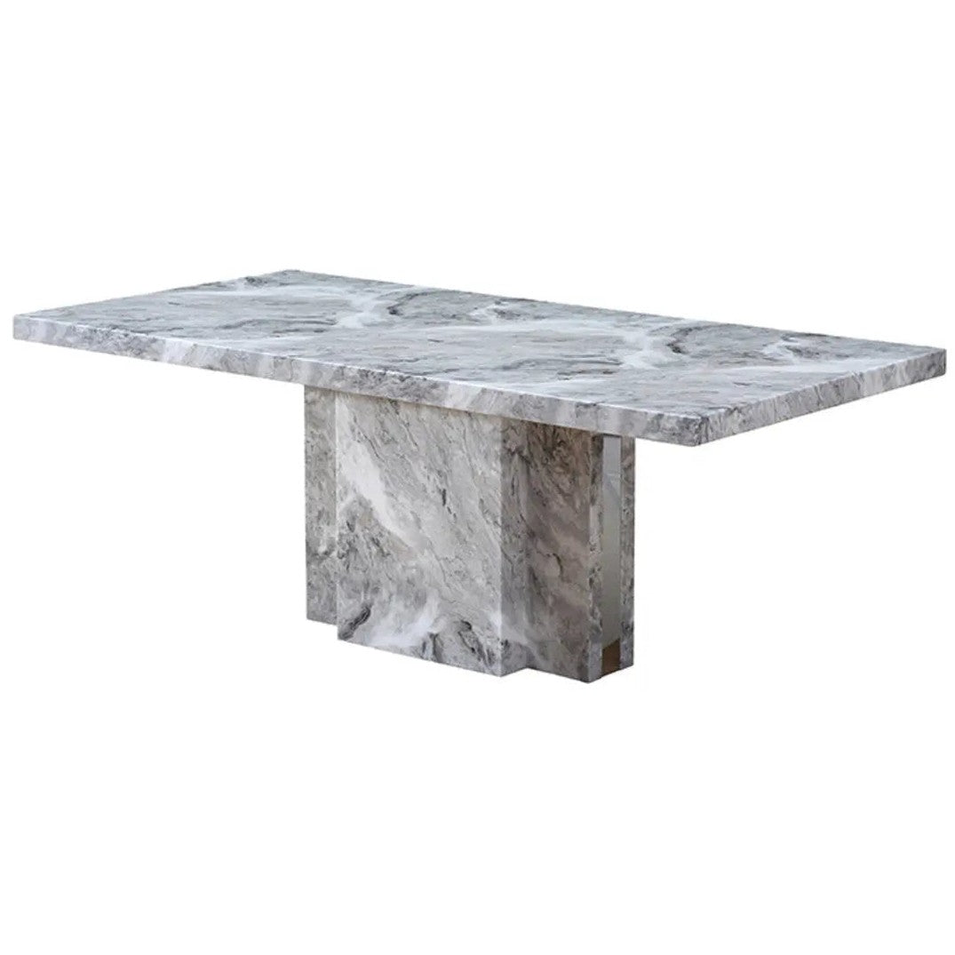 Savanno Grey Marble Dining Table   Nicholas John Interiors