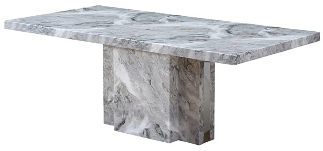 Savanno Grey Marble Dining Table   Nicholas John Interiors