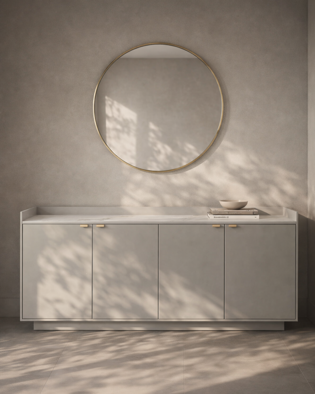 Tommy Franks Saviour Buffet in Matte Beige   Nicholas John Interiors