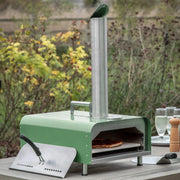 Savona Pellet Pizza Oven Green   Nicholas John Interiors
