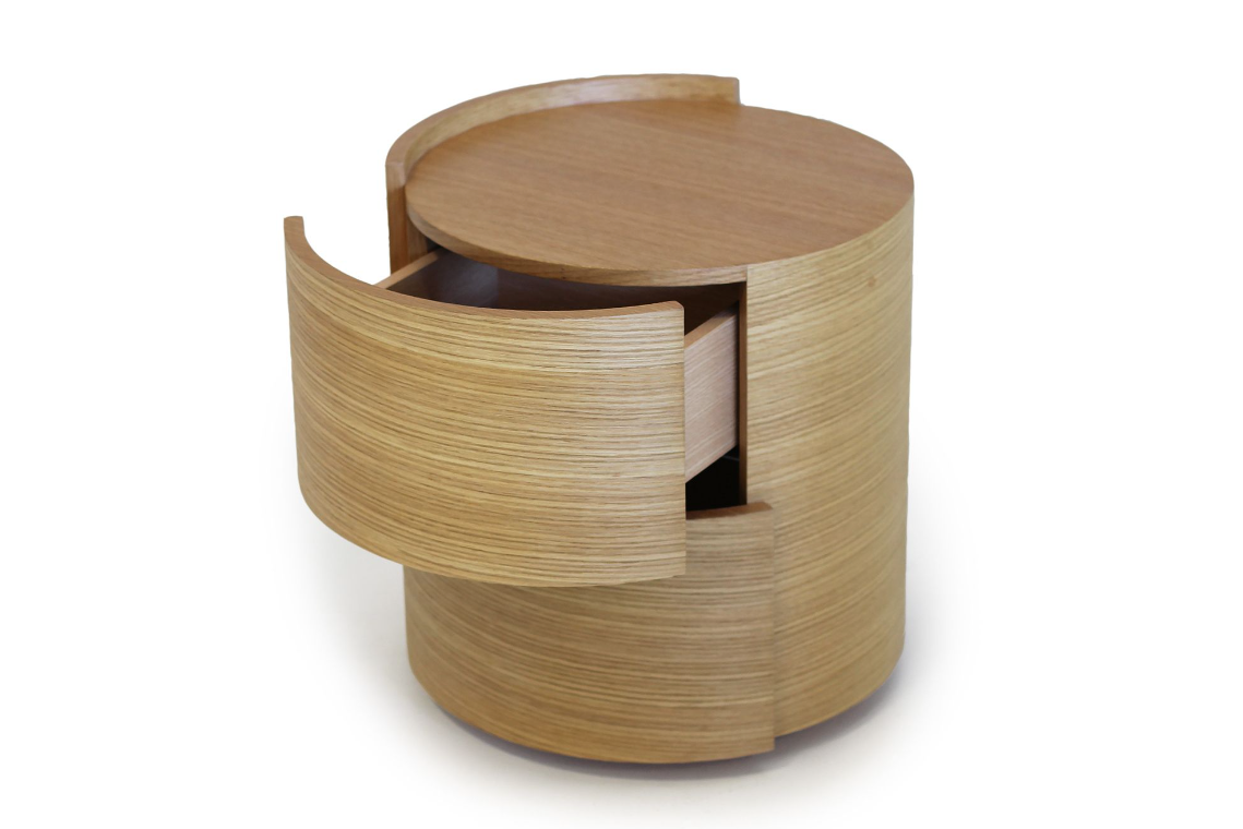Tommy Franks Dexter Bedside Table - Ash Oak - Pair   Nicholas John Interiors