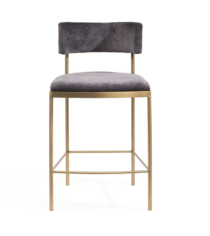 Tommy Franks Envie II Counter Stool - Giselle Dark Charcoal   Nicholas John Interiors