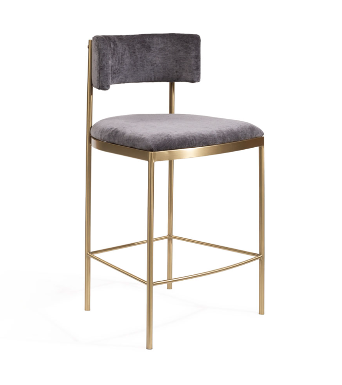 Tommy Franks Envie II Counter Stool - Giselle Dark Charcoal   Nicholas John Interiors