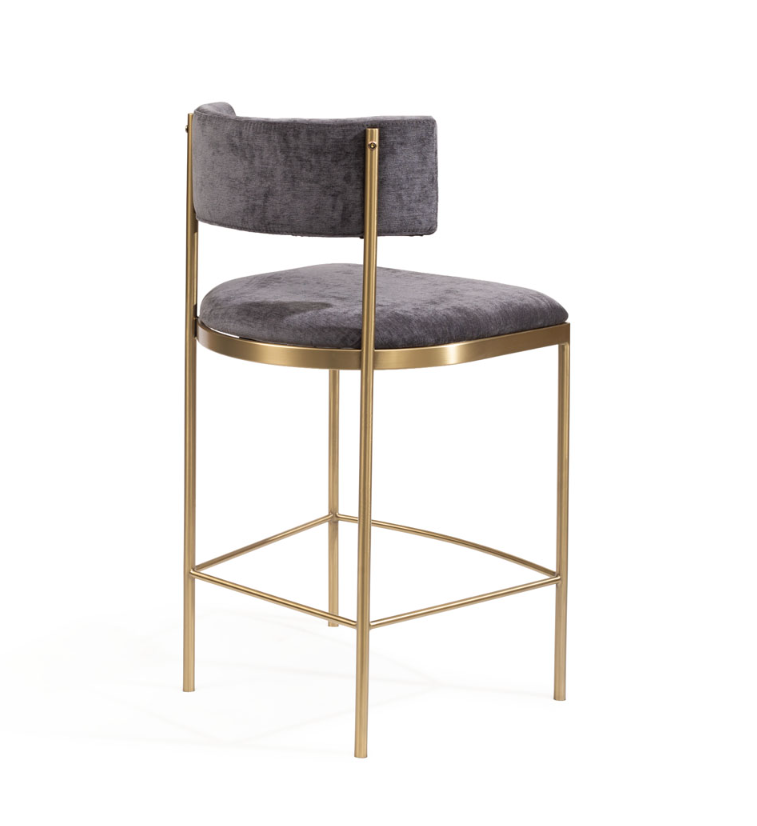 Tommy Franks Envie II Counter Stool - Giselle Dark Charcoal   Nicholas John Interiors