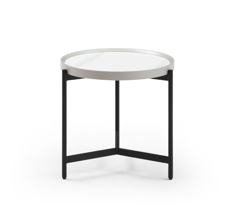 Tommy Franks Ivery Side Table - Light Grey   Nicholas John Interiors