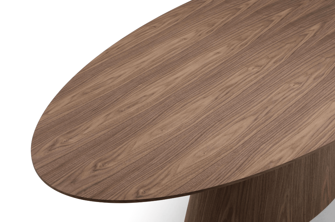 Tommy Franks Tavamo Dining Table - Oval - Walnut   Nicholas John Interiors