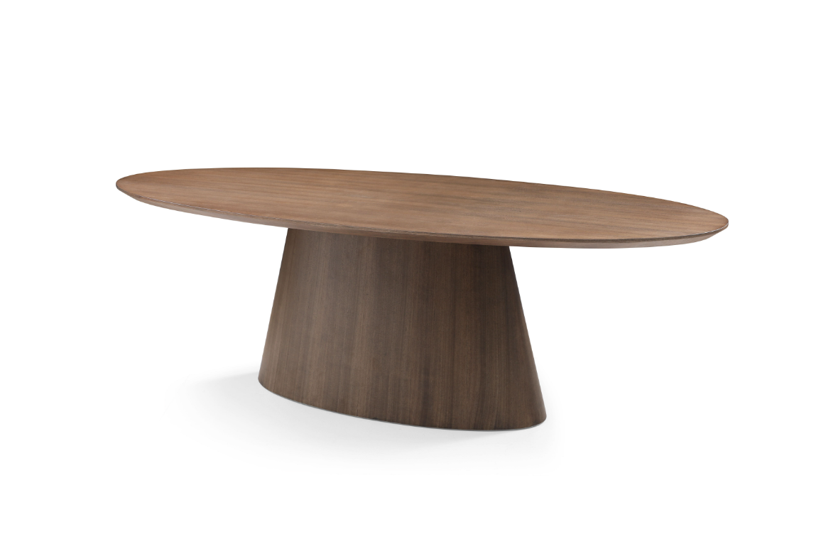 Tommy Franks Tavamo Dining Table - Oval - Walnut   Nicholas John Interiors