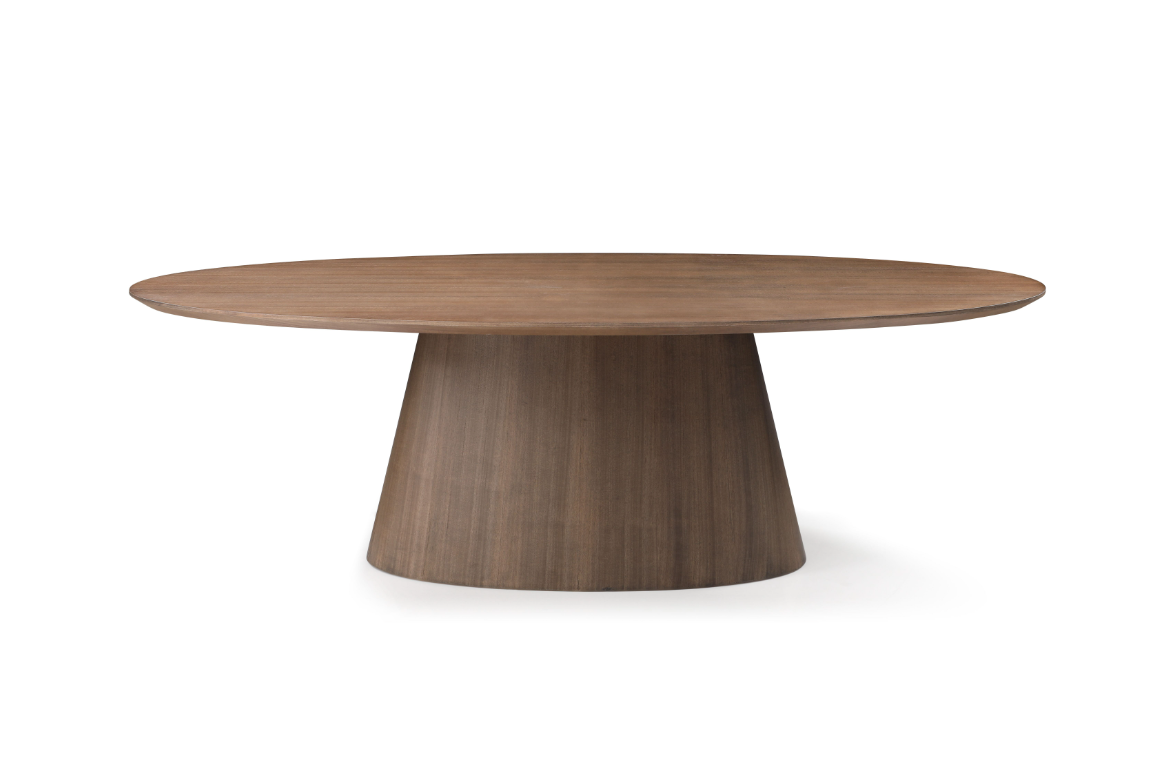 Tommy Franks Tavamo Dining Table - Oval - Walnut   Nicholas John Interiors