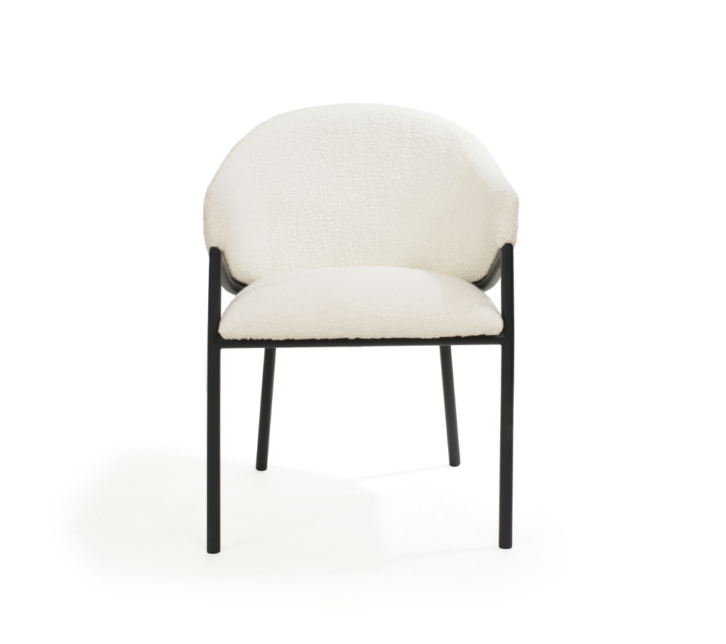 Tommy Franks Aidan Armchair - Polar Bouclé - Set of 2   Nicholas John Interiors