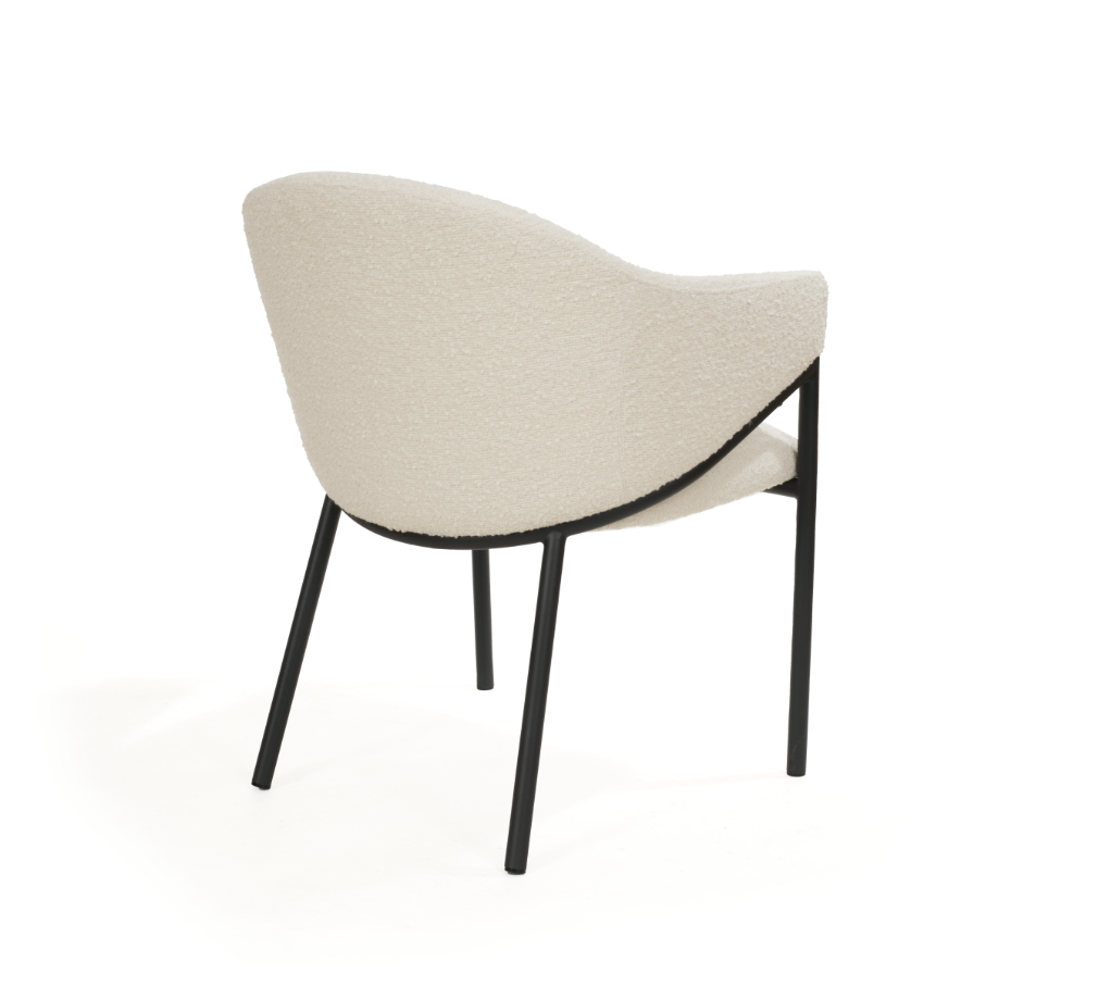 Tommy Franks Aidan Armchair - Polar Bouclé - Set of 2   Nicholas John Interiors
