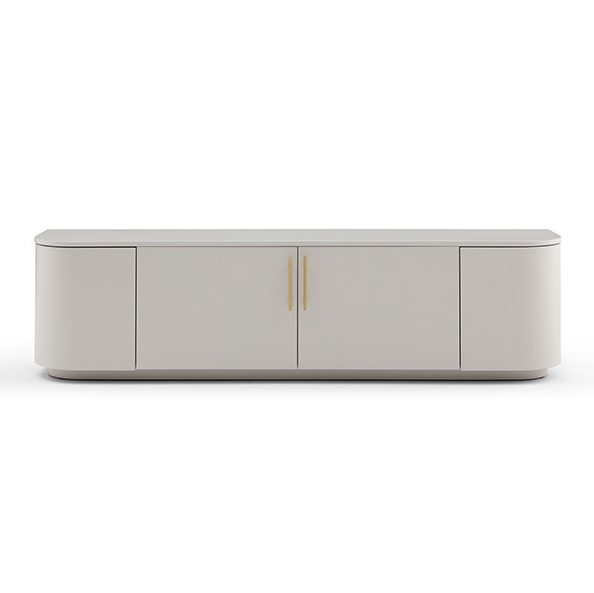 Oakura TV Unit - Matte Beige   Nicholas John Interiors