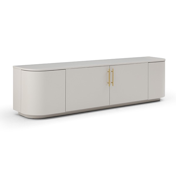 Oakura TV Unit - Matte Beige   Nicholas John Interiors