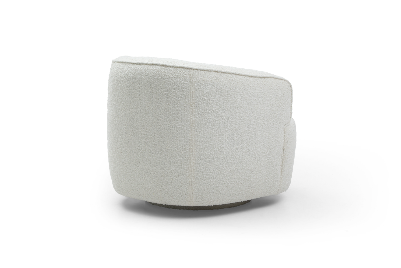 Grace Swivel Chair - Polar Bouclé   Nicholas John Interiors