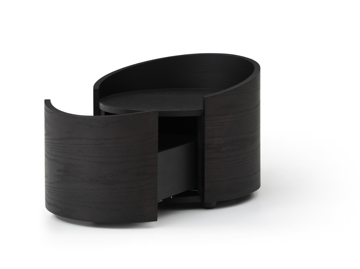 Amond Bedside - Smoke Oak   Nicholas John Interiors