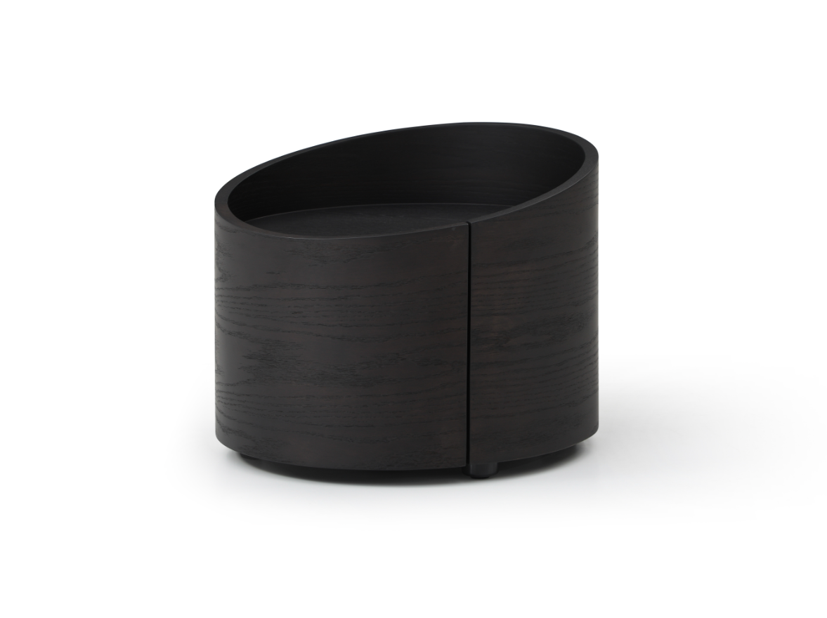 Amond Bedside - Smoke Oak   Nicholas John Interiors