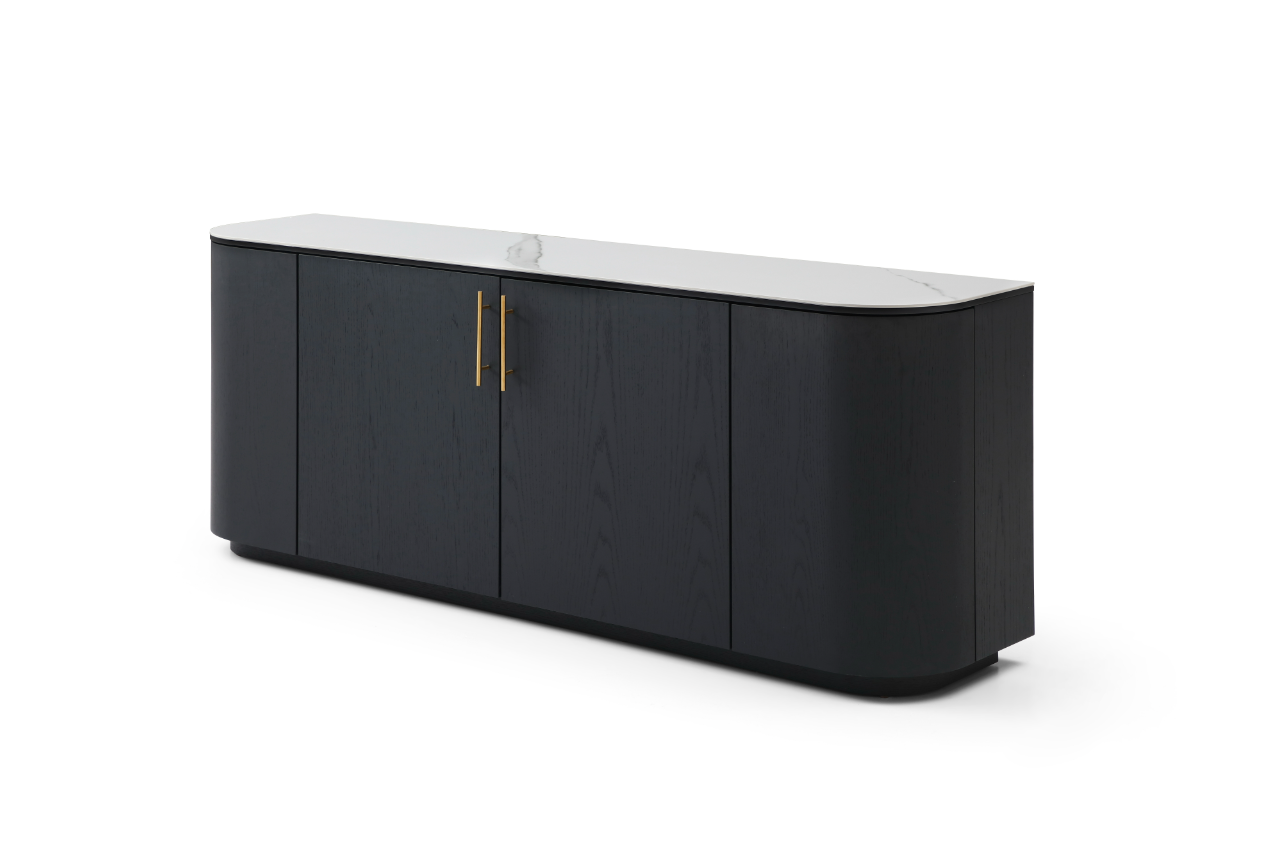 Tommy Franks Oakura Buffet - Black   Nicholas John Interiors
