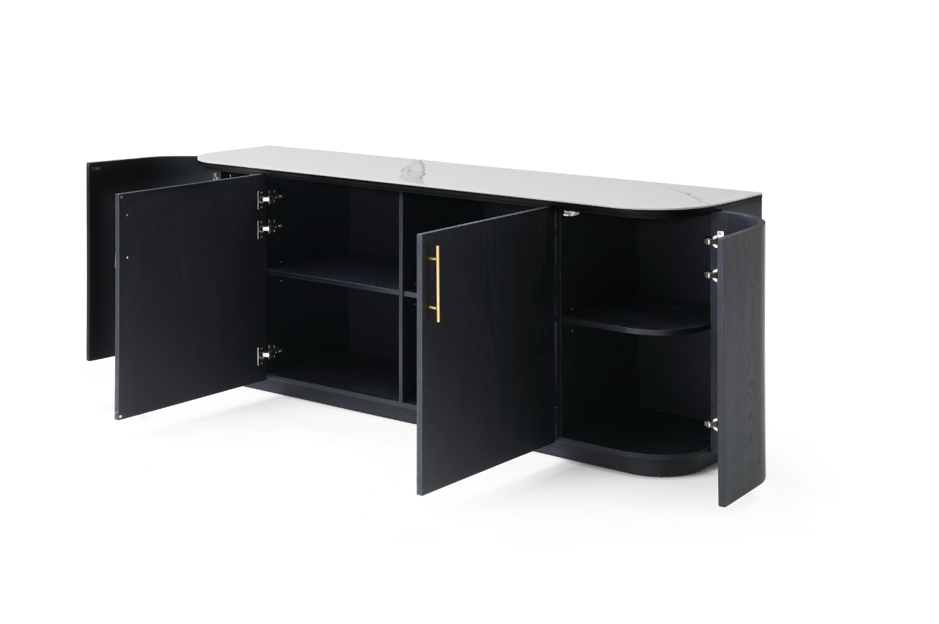 Tommy Franks Oakura Buffet - Black   Nicholas John Interiors