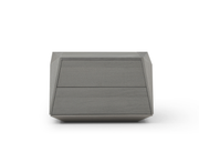 Tommy Franks Madon Wide 70cm Bedside Table in Dark Grey Oak   Nicholas John Interiors