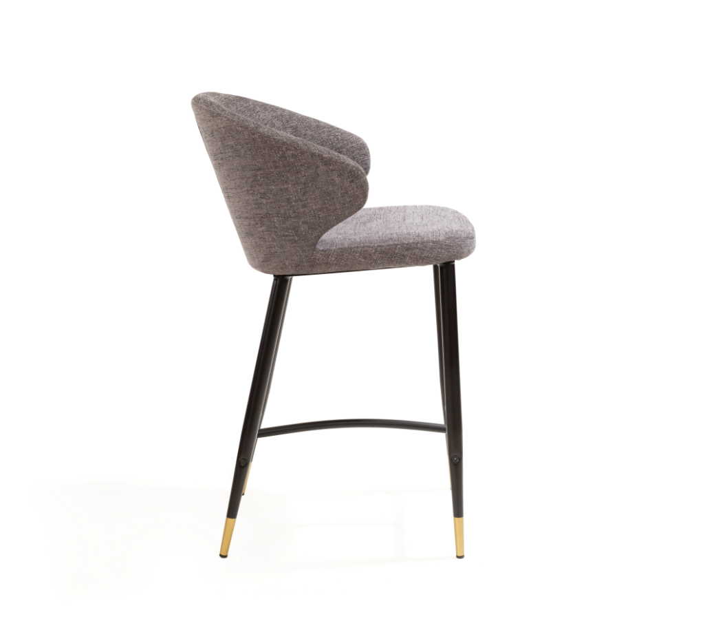 Tommy Franks Bellroy Bar Stool - Charcoal   Nicholas John Interiors