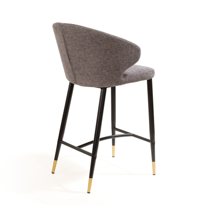 Tommy Franks Bellroy Bar Stool - Charcoal   Nicholas John Interiors