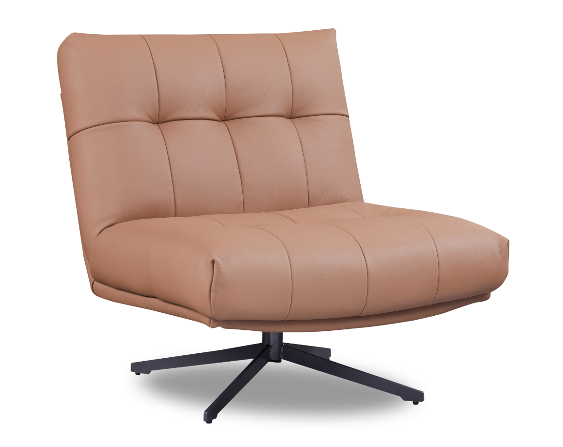 Cesola Swivel Chair - Tan   Nicholas John Interiors