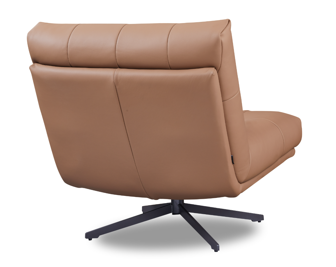 Cesola Swivel Chair - Tan   Nicholas John Interiors