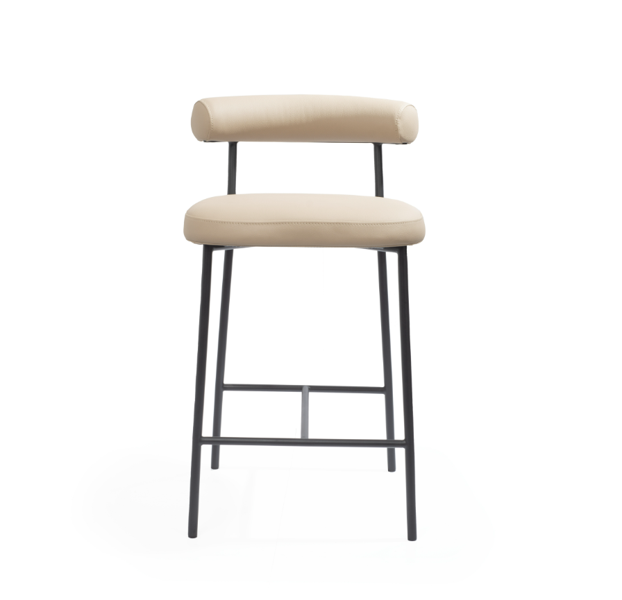 Tommy Franks Alita Stool - Dark Marble   Nicholas John Interiors