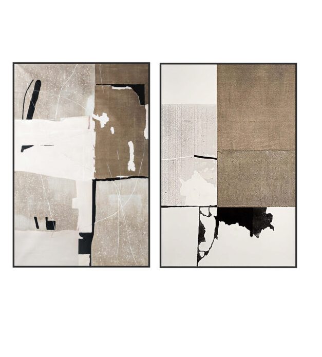 Tommy Franks Blank Spaces - Set of 2 Wall Art   Nicholas John Interiors