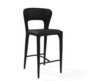 Tommy Franks Pari I Bar Stool - Mustang Black   Nicholas John Interiors