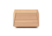 Tommy Franks Madon Wide Bedside Table 700mm - Ash Oak   Nicholas John Interiors