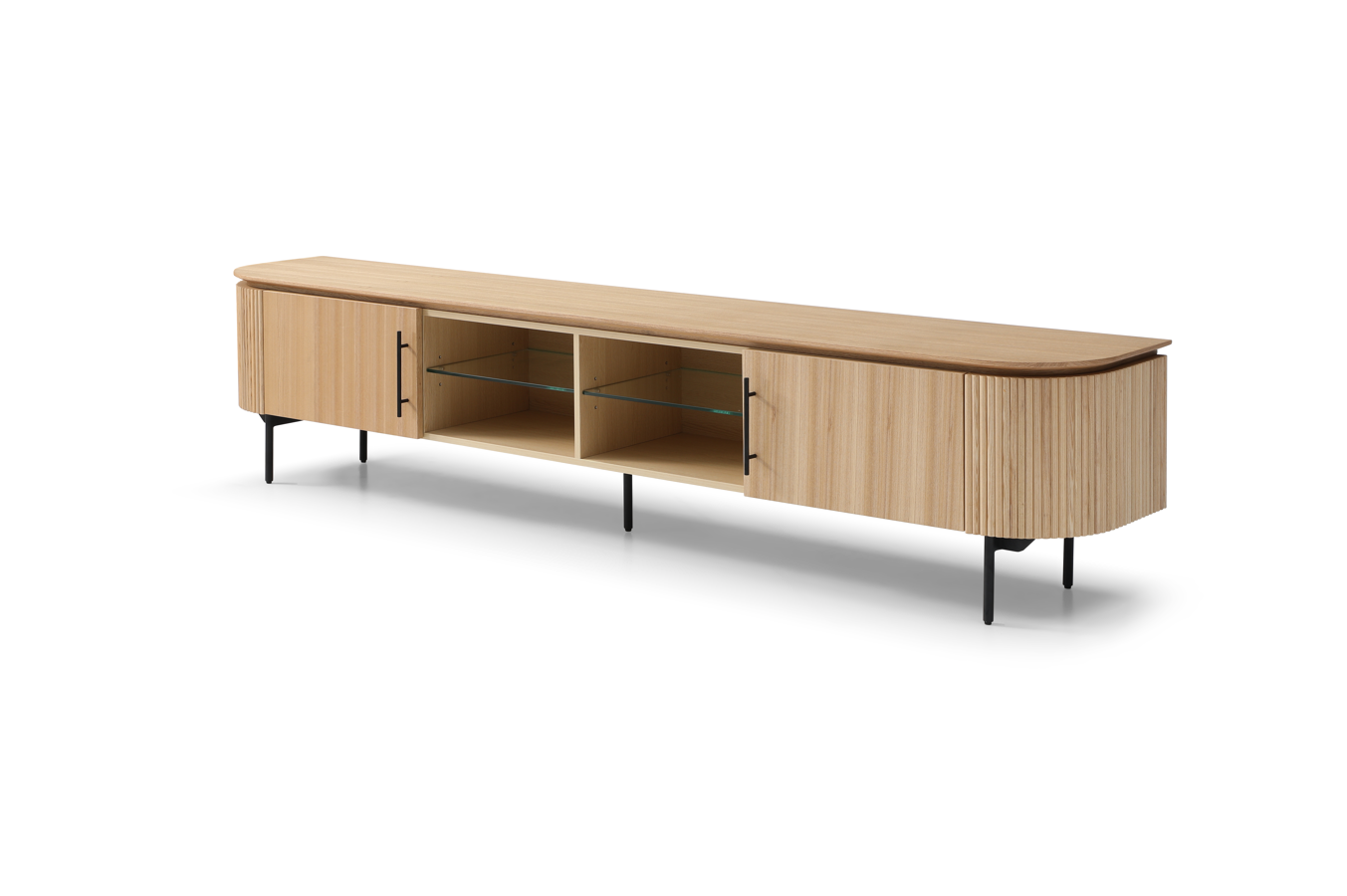 Tommy Franks Lantine TV Unit in Ash Oak   Nicholas John Interiors