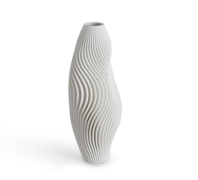 Tommy Franks Cirql Ceramic Pot - White