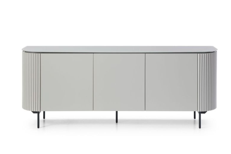 Tommy Franks Lantine Buffet - Matte Light Grey   Nicholas John Interiors