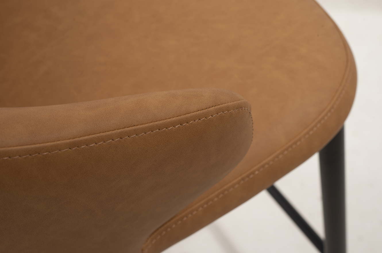 Bellroy Barstool - Vintage Eco Pelle Honey   Nicholas John Interiors