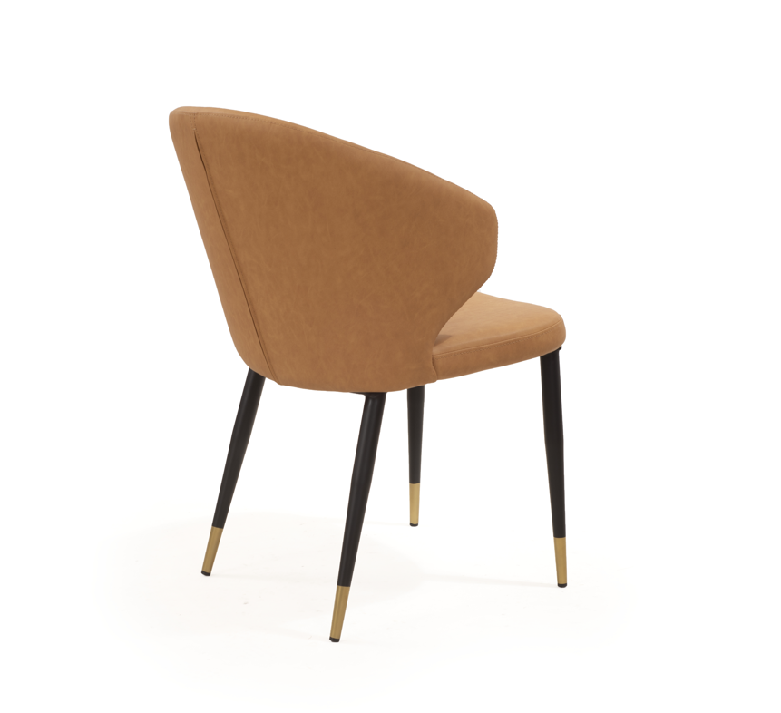 Tommy Franks Bellroy Dining Chair - Vintage Eco Pelle Honey   Nicholas John Interiors