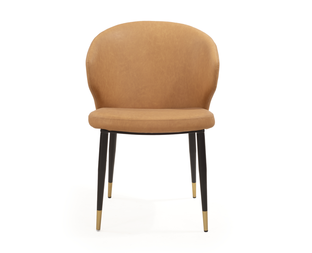 Tommy Franks Bellroy Dining Chair - Vintage Eco Pelle Honey   Nicholas John Interiors