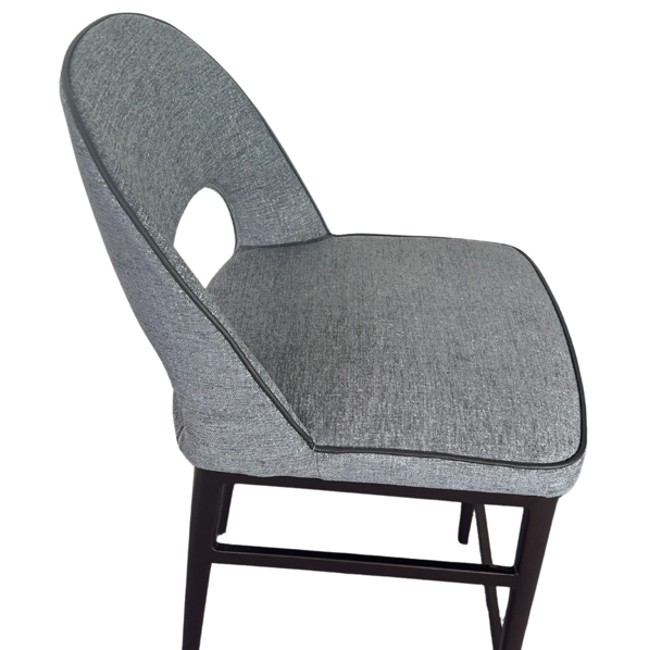 Tommy Franks Verna Bar Stool - Enzimi Dark Grey and Dark Bronze