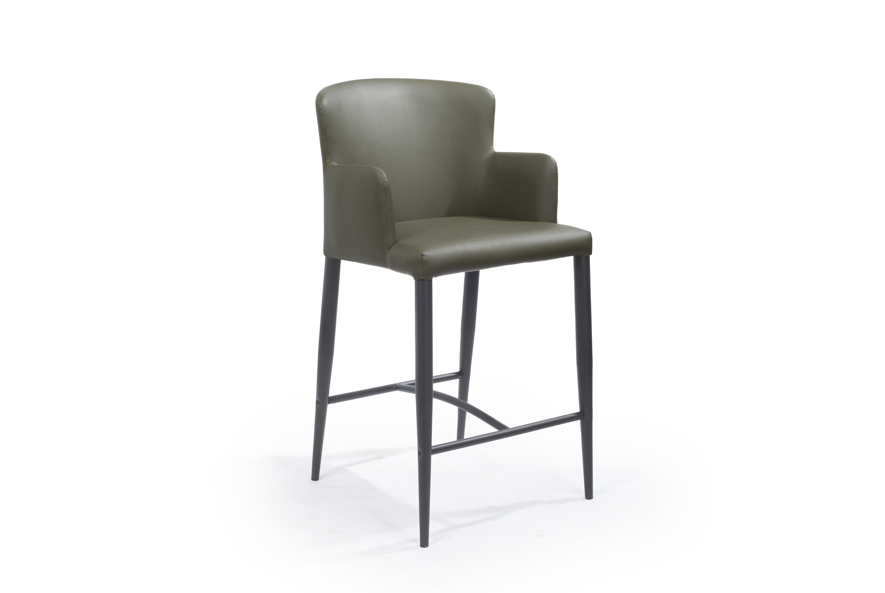 Tommy Franks Varsi Counter Stool - Baretta Green   Nicholas John Interiors