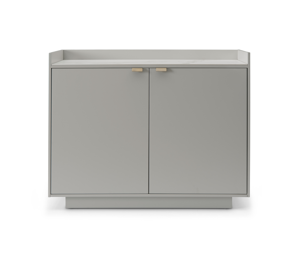 Tommy Franks Saviour 2 Door Buffet in Matte Beige   Nicholas John Interiors
