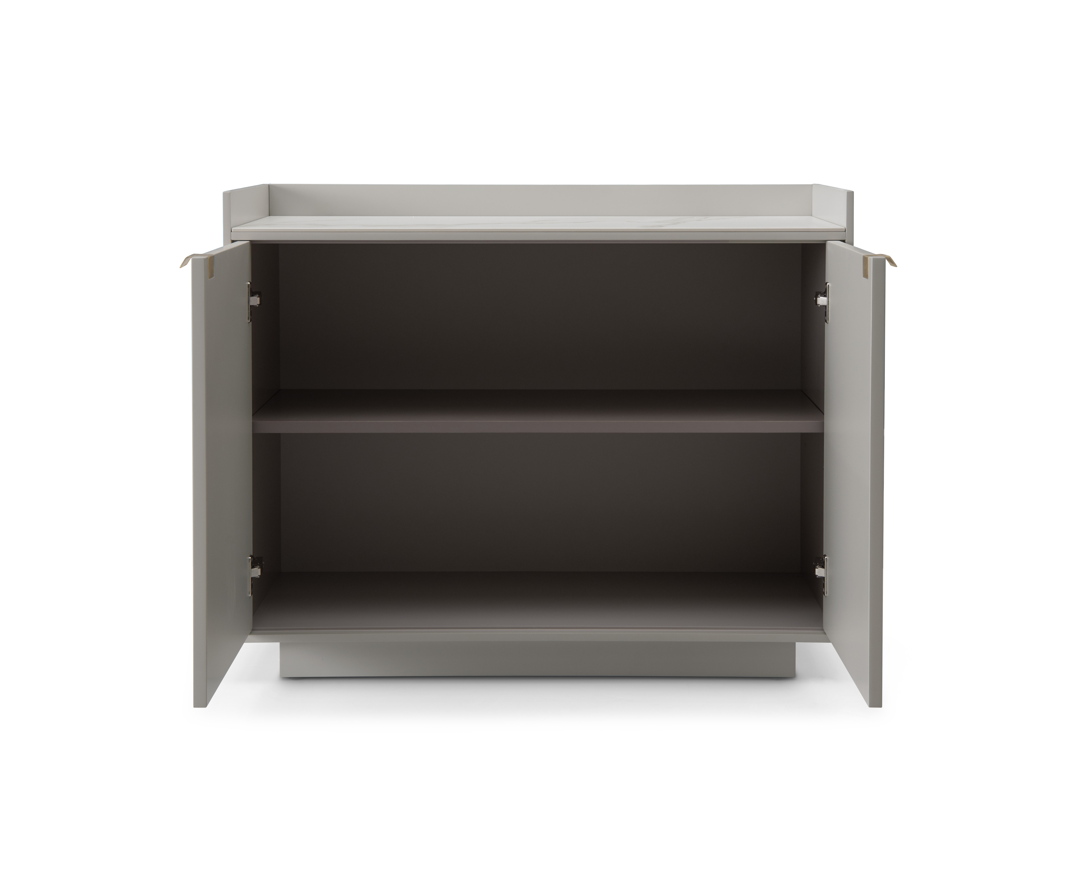 Tommy Franks Saviour 2 Door Buffet in Matte Beige   Nicholas John Interiors