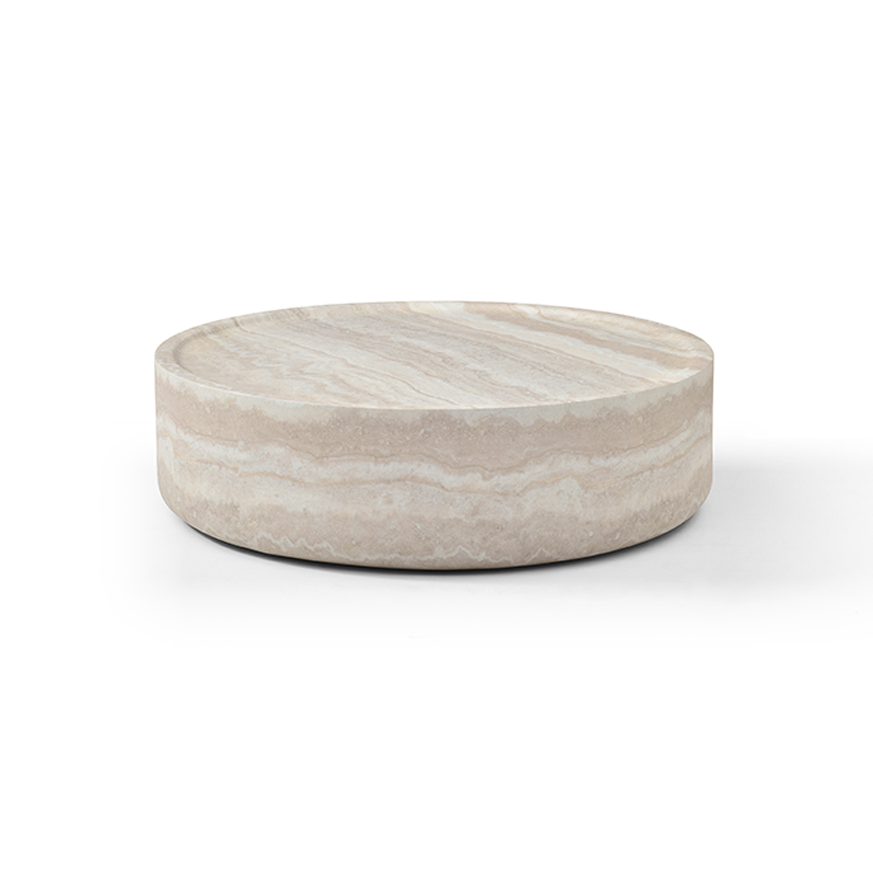 Ciladro Coffee Table - Faux Travertine - Medium   Nicholas John Interiors