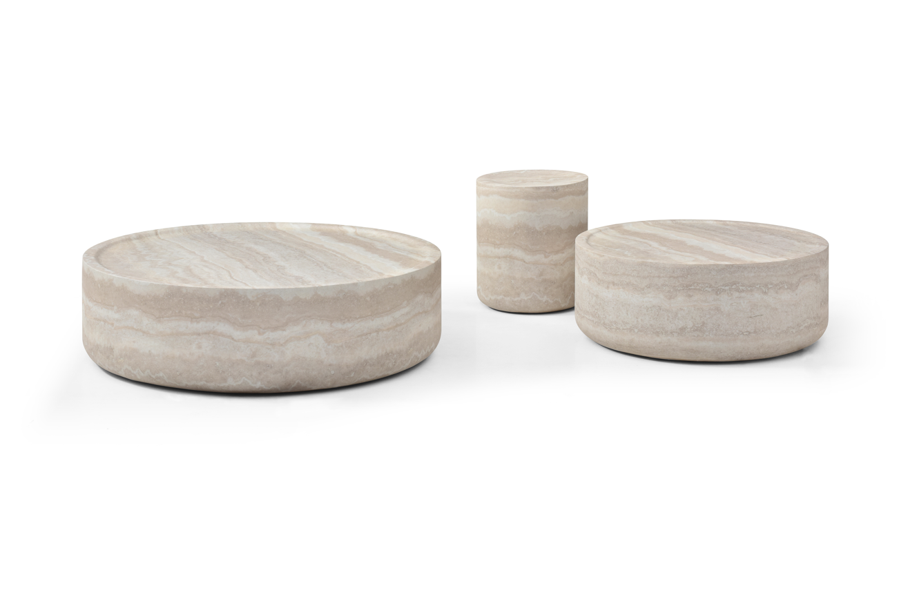 Ciladro Coffee Table - Faux Travertine - Medium   Nicholas John Interiors