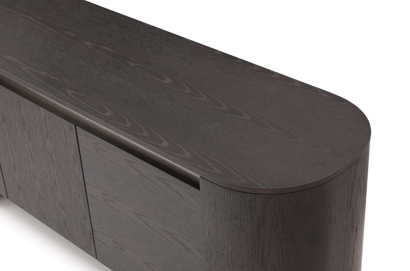 Tommy Franks Salvo Buffet in Smoke Oak   Nicholas John Interiors