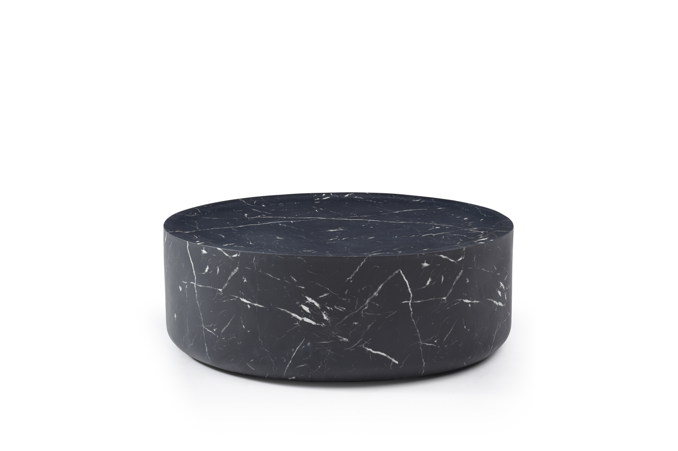 Tommy Franks Ciladro Medium Coffee Table in Faux Black Marble   Nicholas John Interiors