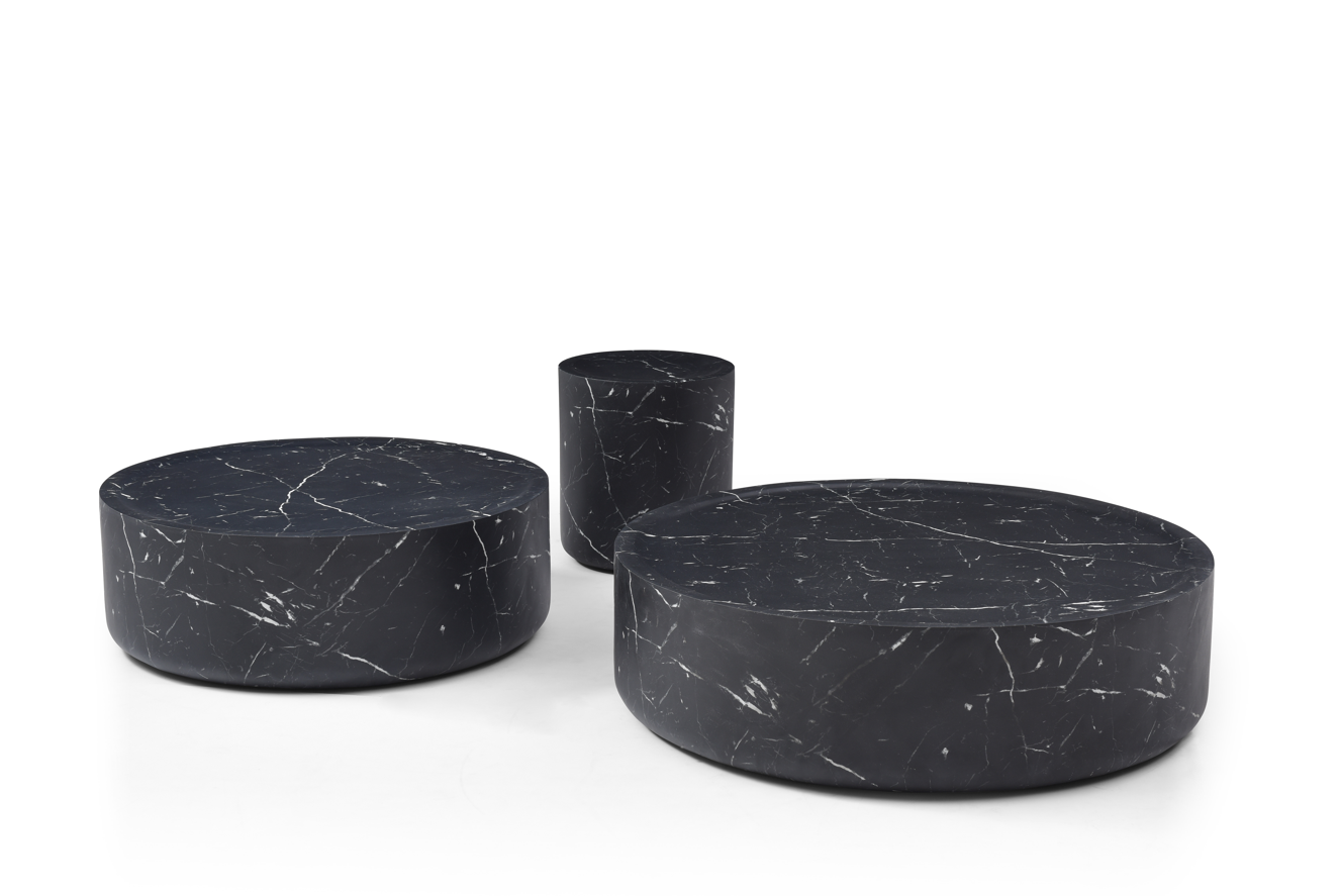 Tommy Franks Ciladro Medium Coffee Table in Faux Black Marble   Nicholas John Interiors