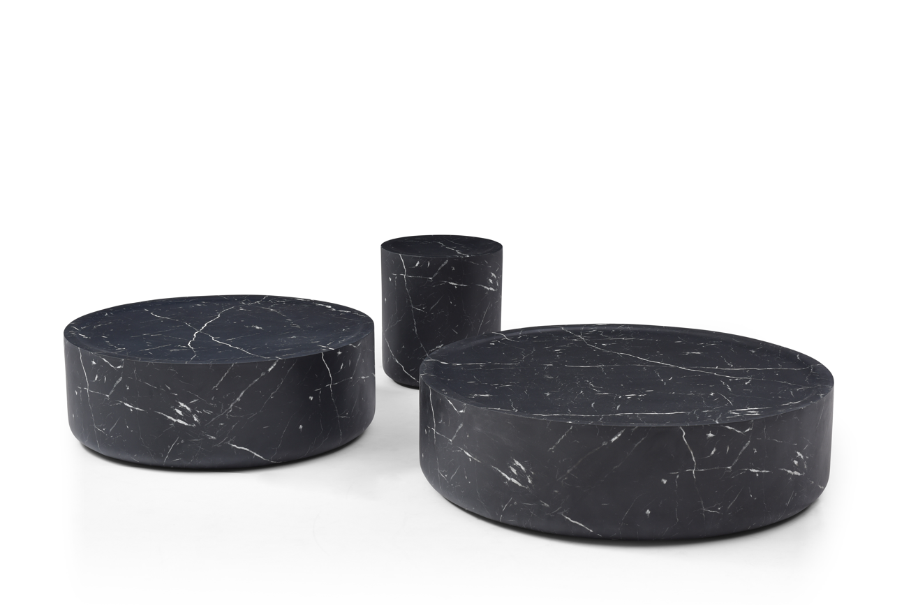 Ciladro Coffee Table - Faux Black Marble - Large   Nicholas John Interiors